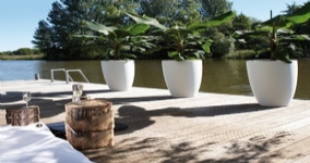 荷蘭進口塑料花盆愛好花盆pure高圓筒型花盆50(可自打孔)