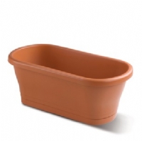 荷蘭進口塑料花盆愛好可移動花槽花盆（自帶托盤）